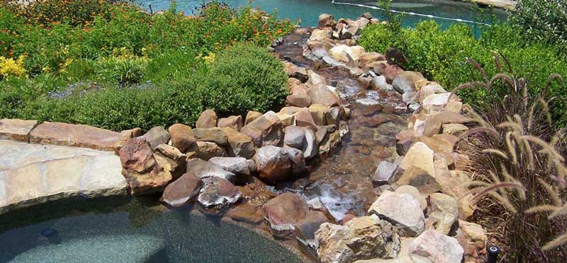 tanglewood pool spa water feature