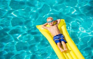 Enjoying the summer pool