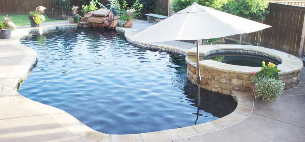 Pool Finish With Attached Spa hot tub